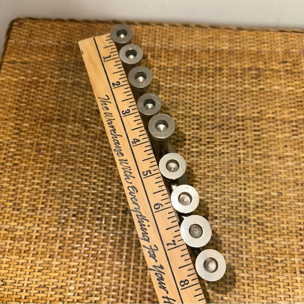 Restoration Hardware RH Hanukkah Menorah Hanukkiah Candelabra 5.5 x 8 in Silver
